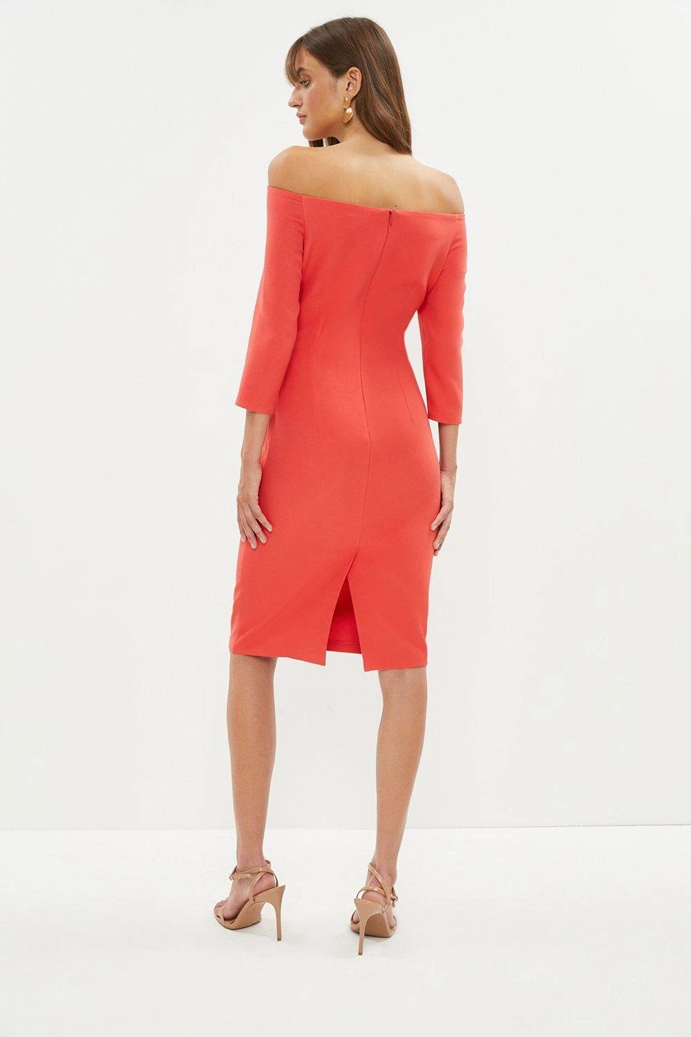Coast Slash Neck Body Sculpt Midi Dress 5 Coast Slash Neck Body Sculpt Midi Dress - Image 3