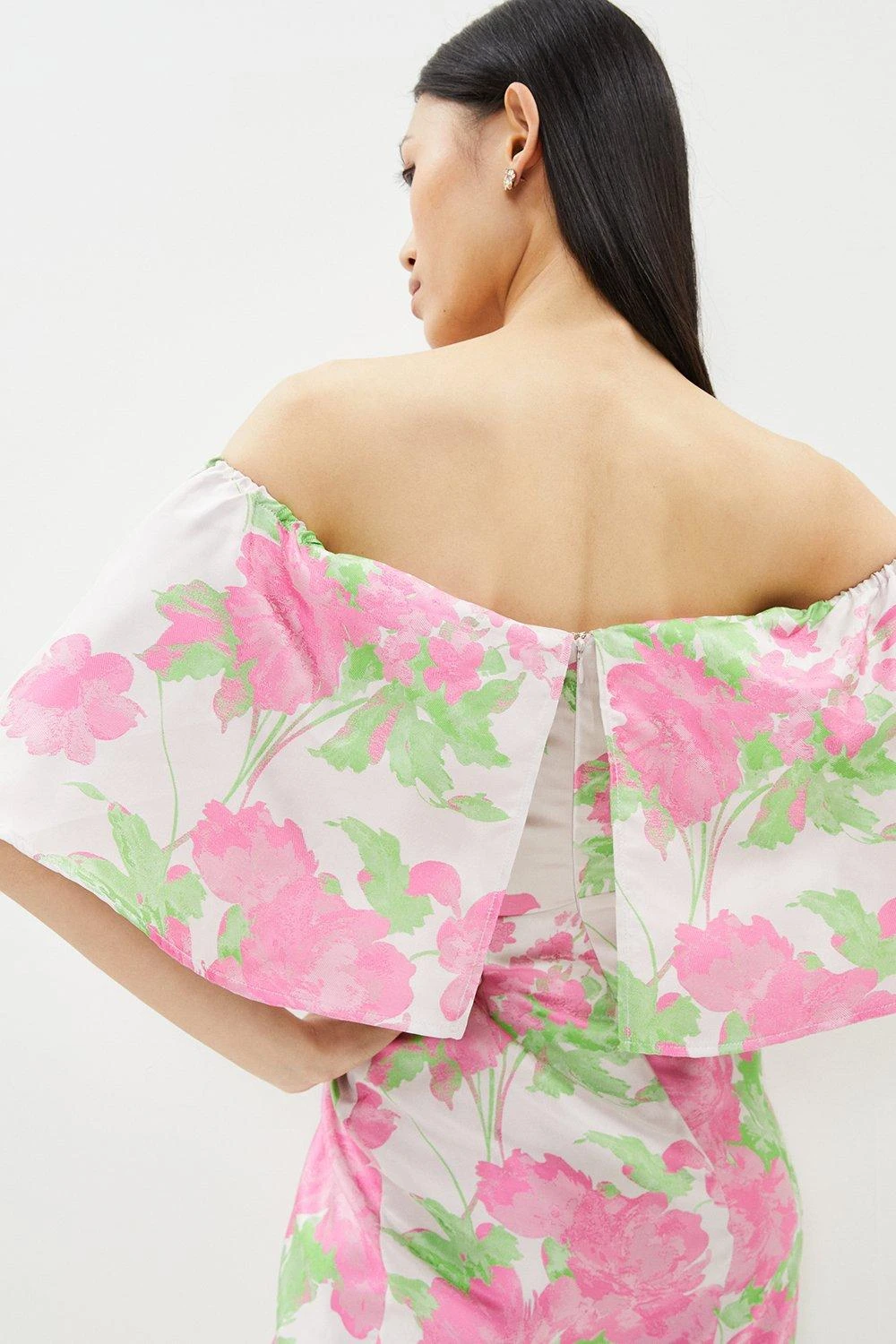 Coast Sweetheart Bardot Jacquard Midi Pencil Dress 4 Coast Sweetheart Bardot Jacquard Midi Pencil Dress - Image 2