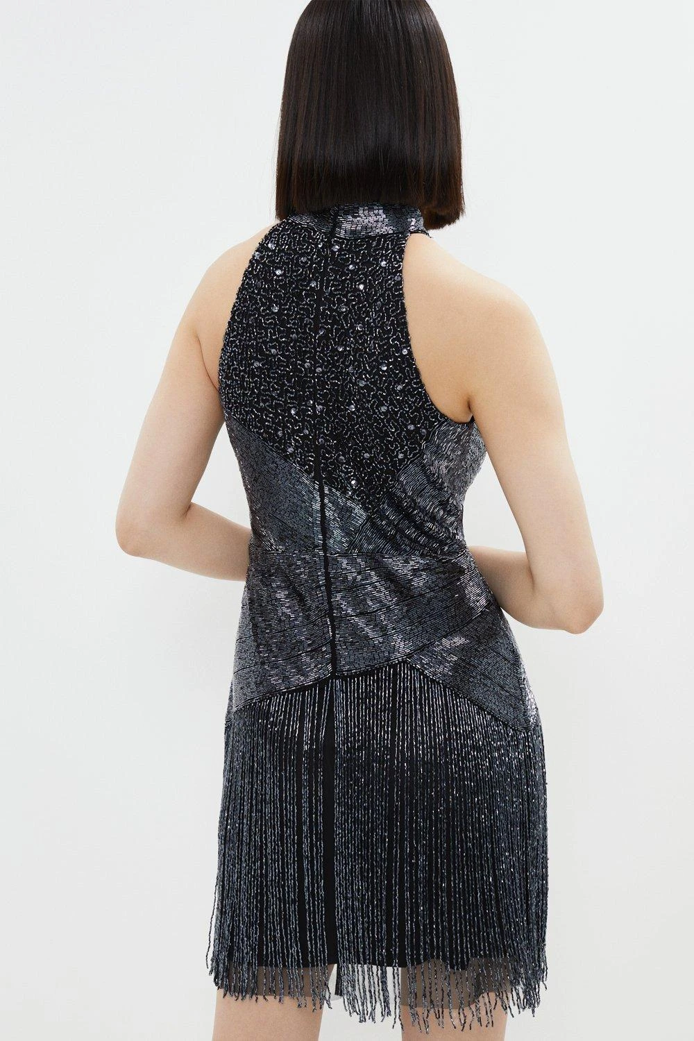 Coast Premium Embellished Fringe Mini Dress 5 Coast Premium Embellished Fringe Mini Dress - Image 3
