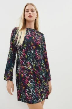 Coast Seam Detail Crepe Shift Dress