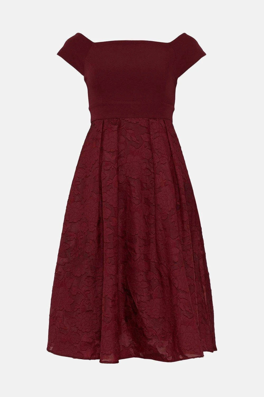 Coast Petite Bardot Neck Embroidered Midi Dress 6 Coast Petite Bardot Neck Embroidered Midi Dress - Image 4