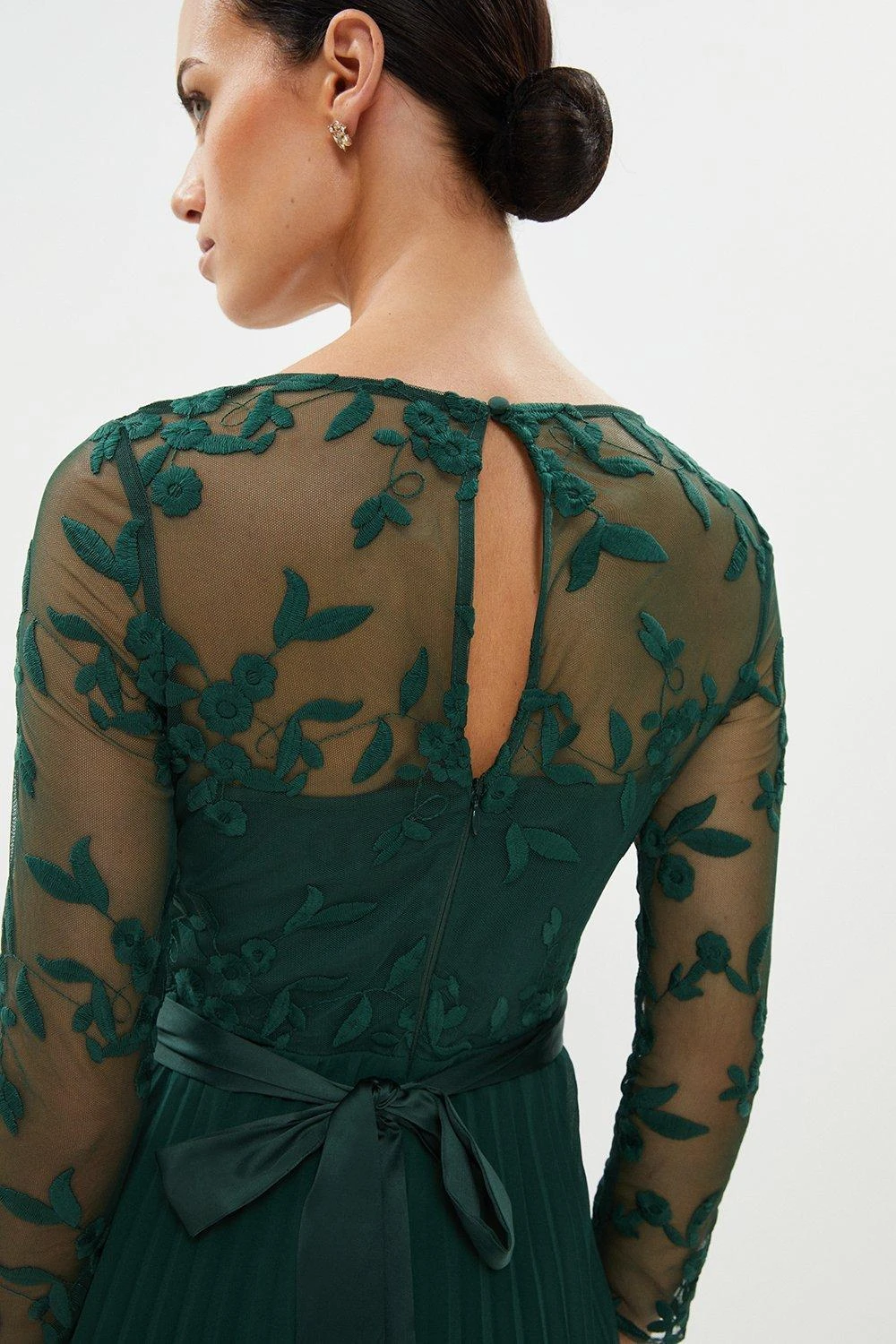 Coast Petite Embroidered Long Sleeve Midi Dress 4 Coast Petite Embroidered Long Sleeve Midi Dress - Image 2