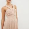 Coast Petite Twist Bardot Chiffon Maxi Dress -Simply Feminine Shop bcc02606 blush xl