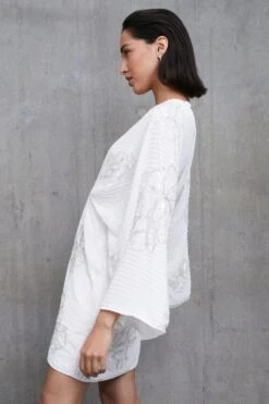 Coast Premium Embellished Flare ​Sleeve Mini Dress -Simply Feminine Shop bcc02652 ivory xl 4