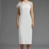 Coast Premium Feather Trim Bardot Midi Dress 1 Coast Premium Feather Trim Bardot Midi Dress -Simply Feminine Shop bcc02743 ivory xl