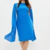 Coast Plus Size Cape Sleeve Pencil Dress 2 Coast Plus Size Cape Sleeve Pencil Dress -Simply Feminine Shop bcc02771 cobalt xl