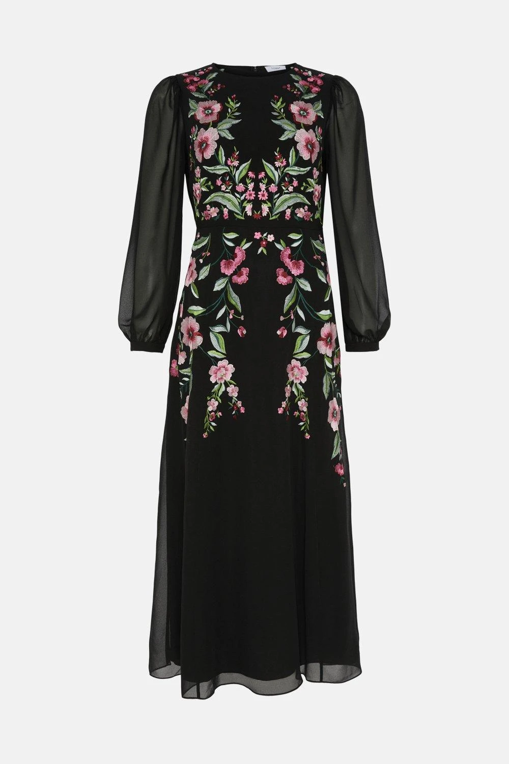 Coast Trailing Poppy Embroidered Midi Dress 6 Coast Trailing Poppy Embroidered Midi Dress - Image 4