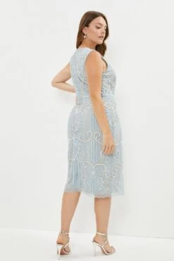 Coast Plus Size Premium Embellished Midi Dress -Simply Feminine Shop bcc02783 pale20blue xl 2