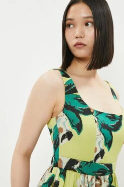 Coast Premium Jacquard Corset Midi Dress​ -Simply Feminine Shop bcc02815 green xl 5