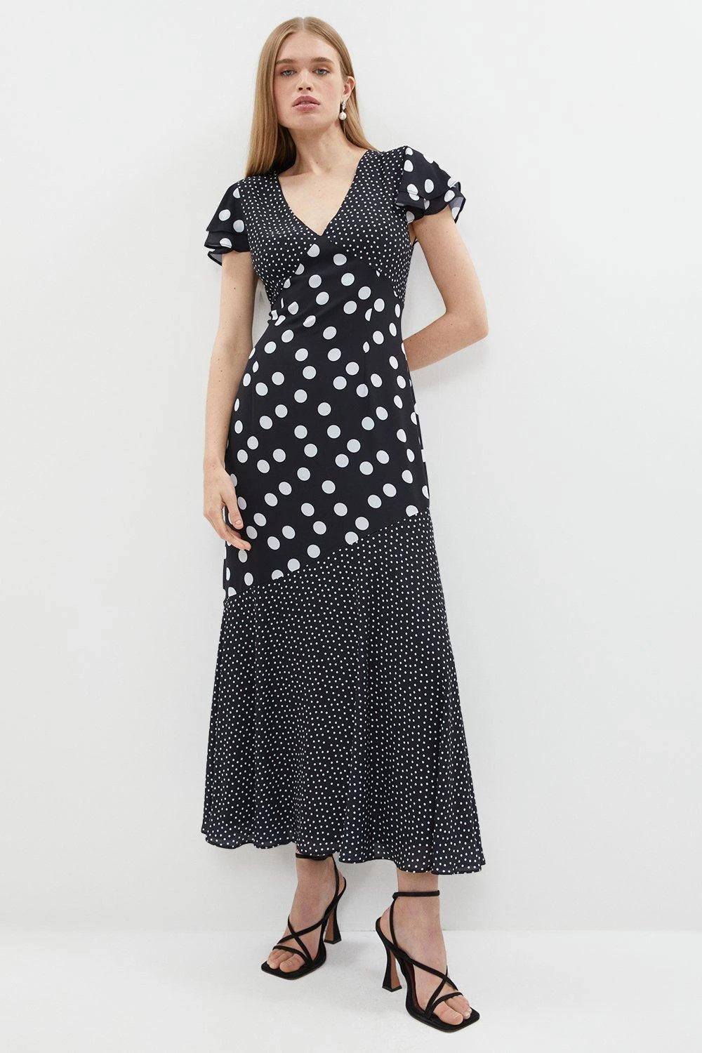 Coast Polka Dot Ruffle Midi Dress 3 Coast Polka Dot Ruffle Midi Dress