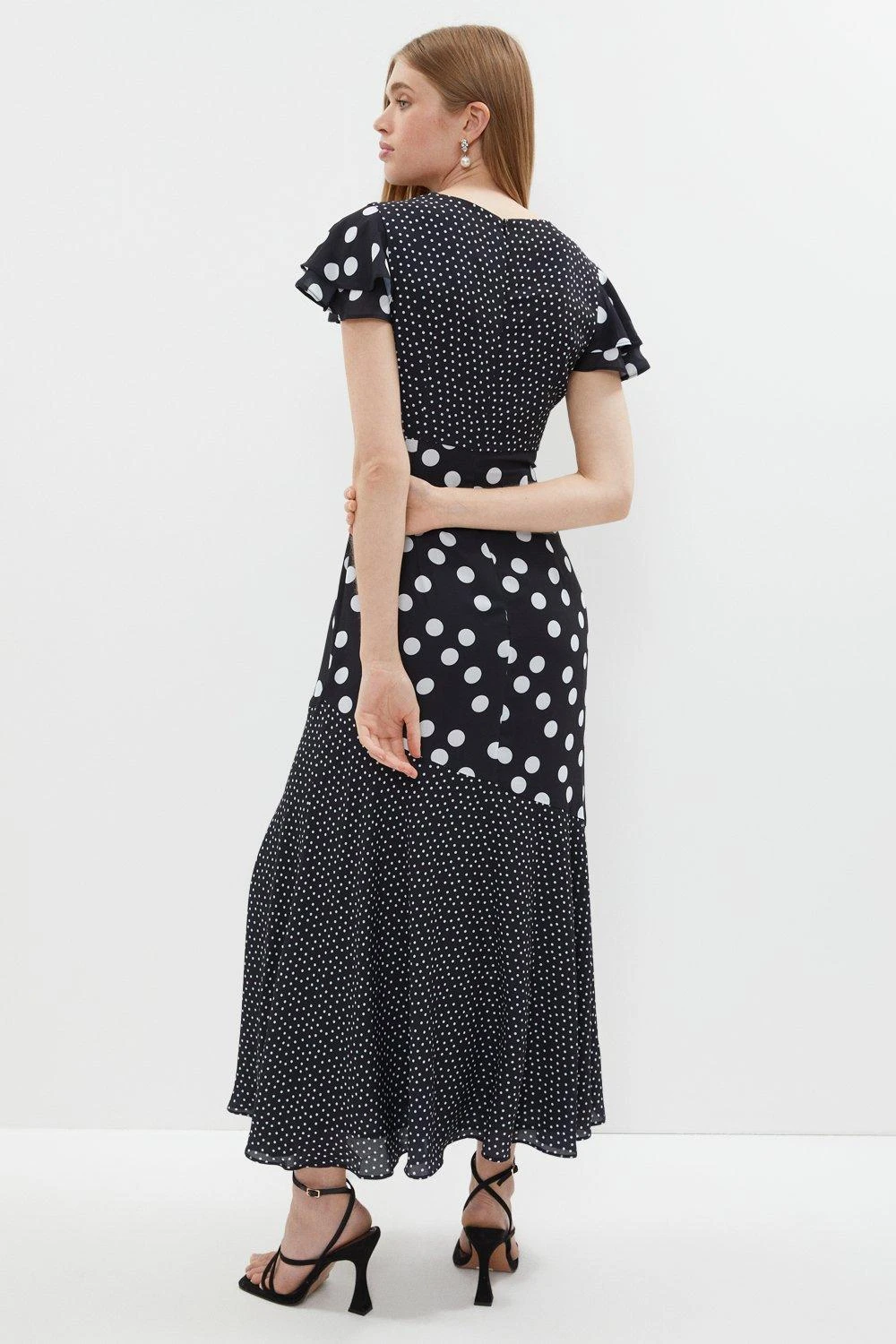 Coast Polka Dot Ruffle Midi Dress 5 Coast Polka Dot Ruffle Midi Dress - Image 3