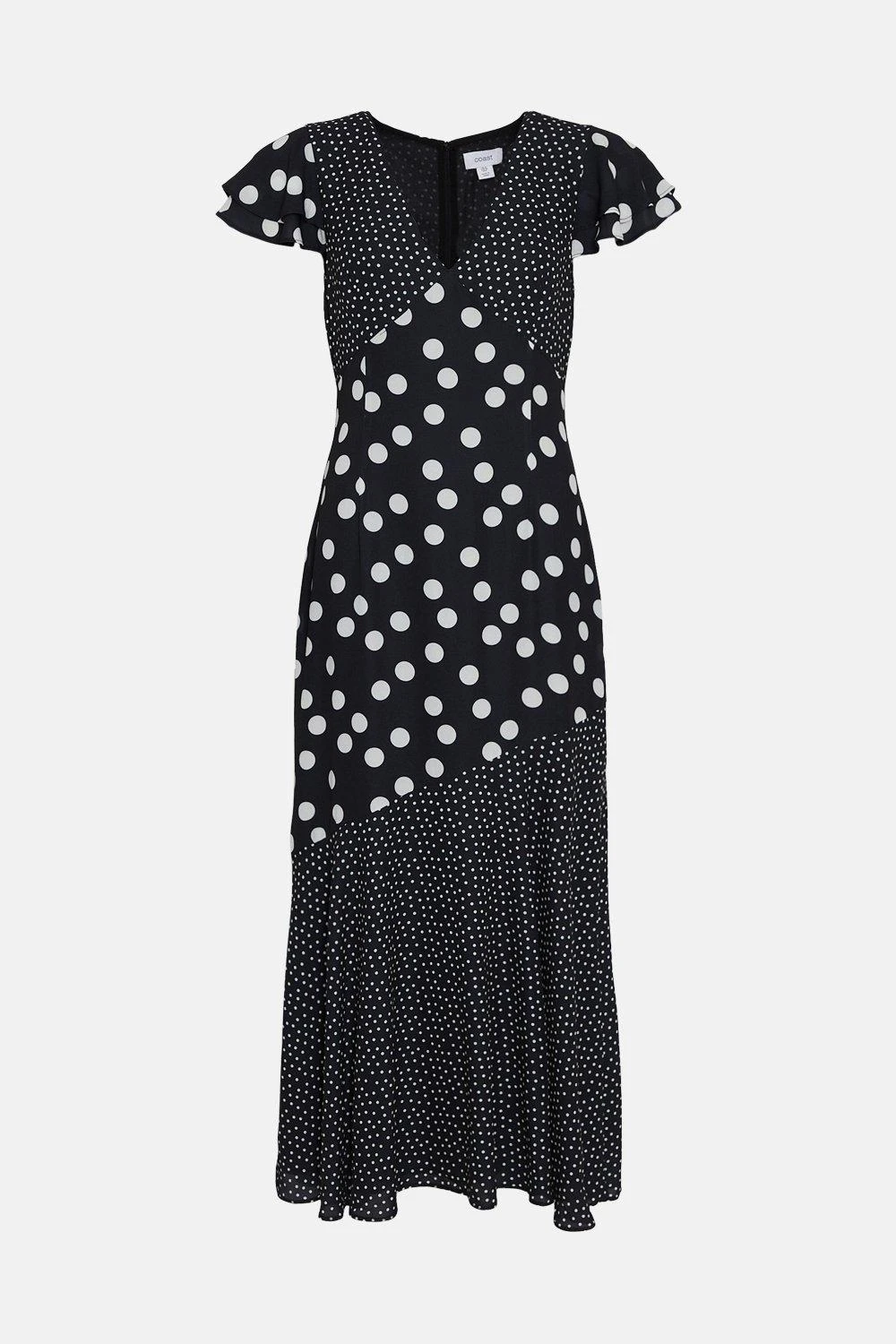 Coast Polka Dot Ruffle Midi Dress 6 Coast Polka Dot Ruffle Midi Dress - Image 4