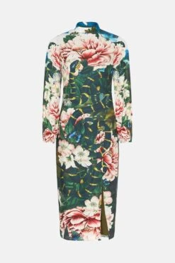 Coast Alexandra Gallagher High Neck Midi Dress 9 Coast Alexandra Gallagher High Neck Midi Dress -Simply Feminine Shop bcc02941 multi xl 3