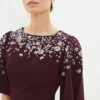 Coast Petite Jewel Jersey Flare Sleeve Dress -Simply Feminine Shop bcc02957 merlot xl