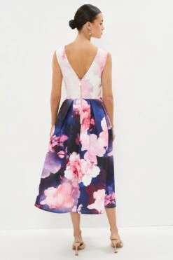 Coast Petite Peony Full Skirted Structured Dress -Simply Feminine Shop bcc03019 multi xl 2