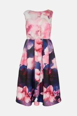 Coast Petite Peony Full Skirted Structured Dress -Simply Feminine Shop bcc03019 multi xl 3