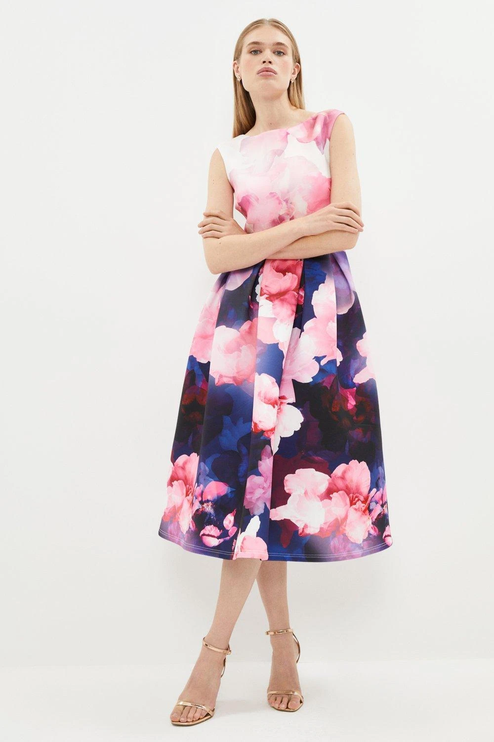 Coast Peony Full Skirted Structured Dress 3 Coast Peony Full Skirted Structured Dress