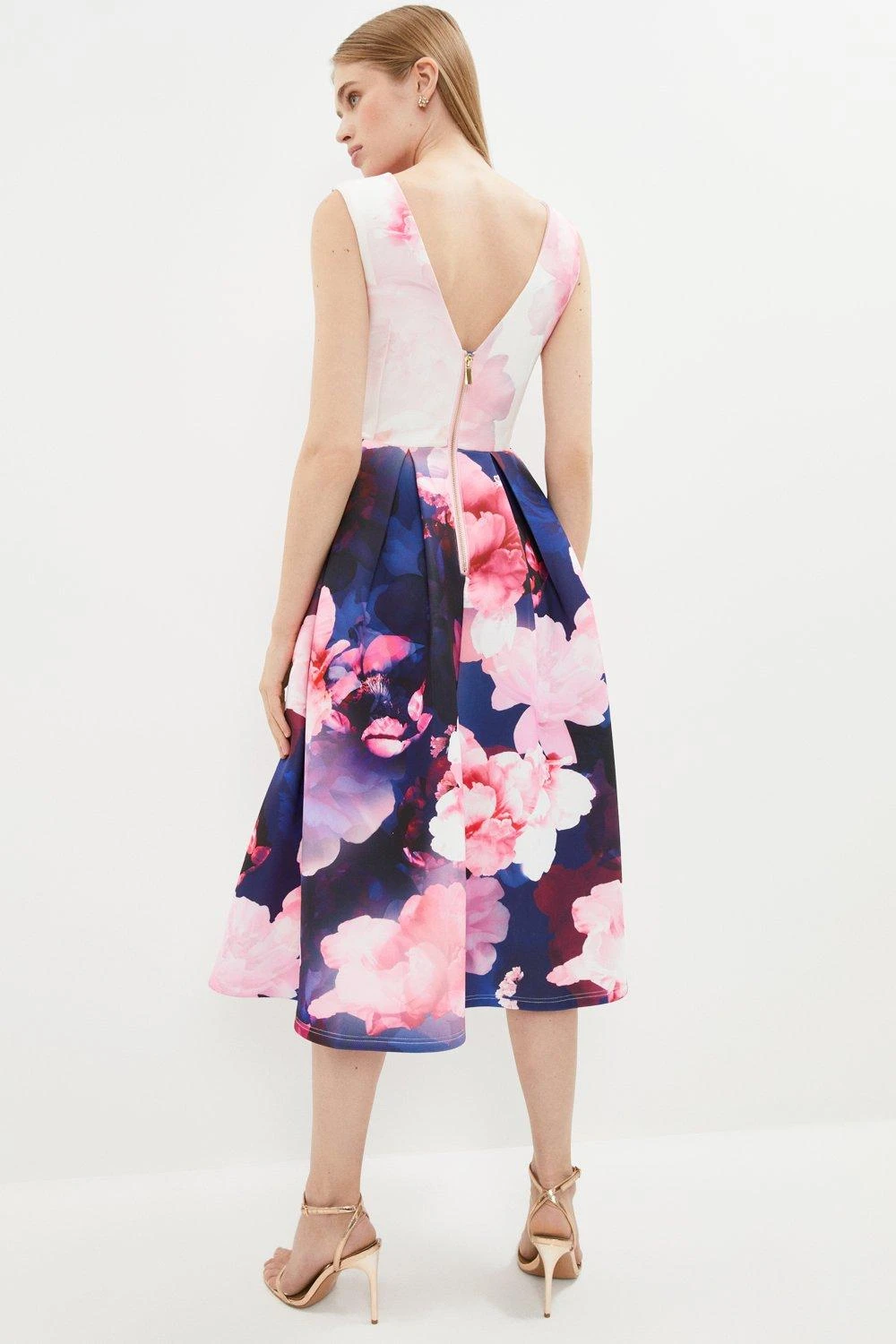 Coast Peony Full Skirted Structured Dress 5 Coast Peony Full Skirted Structured Dress - Image 3