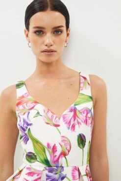 Coast Petite Tulip Full Skirt Midi Dress