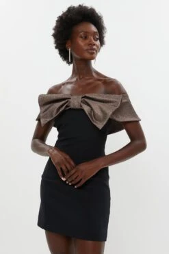 Coast Oversized Bow Mini Dress