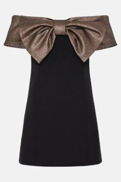Coast Oversized Bow Mini Dress -Simply Feminine Shop bcc03192 gold xl 3