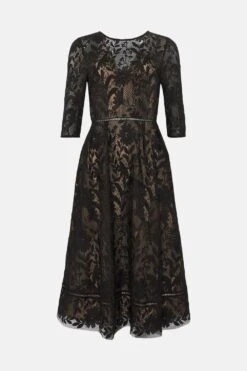 Coast Midi Dress In Lace With Sweetheart Bust -Simply Feminine Shop bcc03432 black xl 3