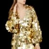 Coast Deep V Disc Sequin Mini Dress​