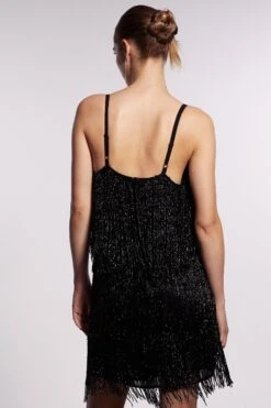 Coast Beaded Fringe Mini Dress -Simply Feminine Shop bcc03514 black xl 2