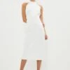 Coast Petite Halter Neck Midi Dress 1 Coast Petite Halter Neck Midi Dress -Simply Feminine Shop bcc03608 ivory xl