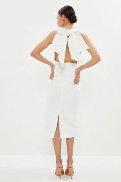 Coast Petite Halter Neck Midi Dress -Simply Feminine Shop bcc03608 ivory xl 2