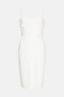 Coast Petite Corset Detail Midi Dress -Simply Feminine Shop bcc03648 ivory xl 5
