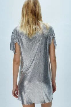 Coast Chainmail Mini Dress -Simply Feminine Shop bcc03659 silver xl 2