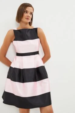 Coast Full Skirt Twill Mini Dress