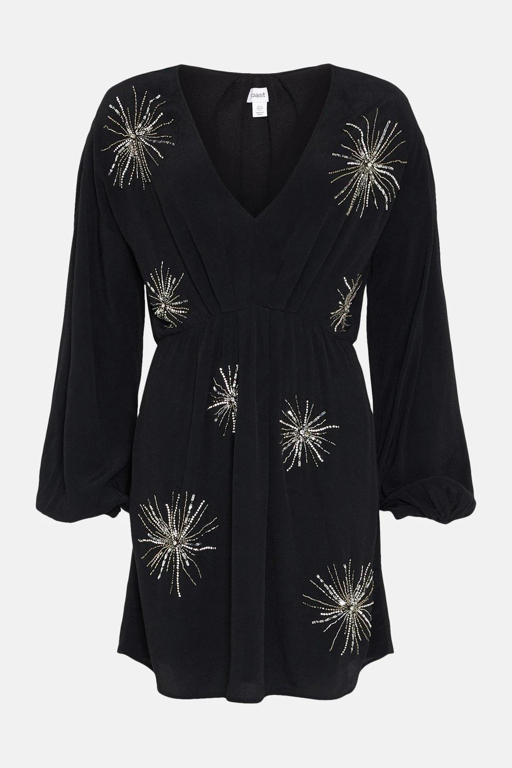 Coast Starburst Beadwork Viscose Mini Dress 6 Coast Starburst Beadwork Viscose Mini Dress - Image 4