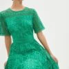 Coast Petite Midi Dress In Lace With Tiers -Simply Feminine Shop bcc03753 green xl