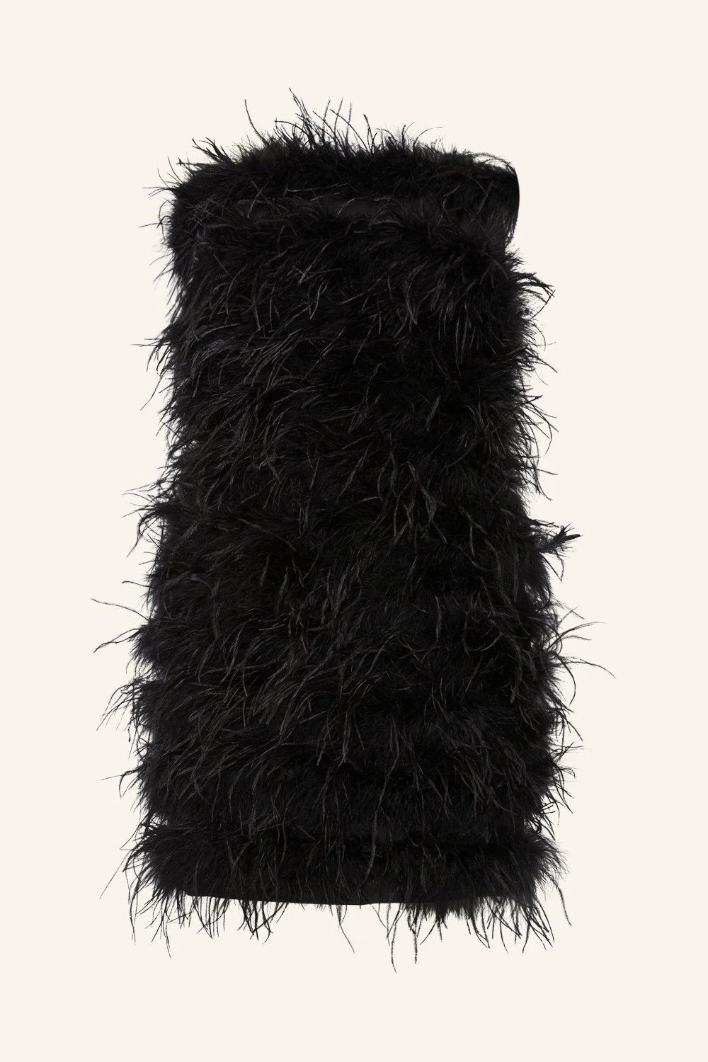 Coast All Over Feather Bandeau Mini Dress 6 Coast All Over Feather Bandeau Mini Dress - Image 4