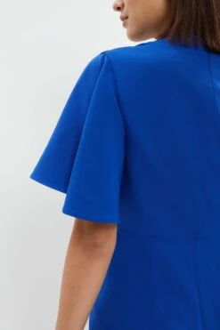 Coast Petite V Neck Flare Sleeve Pencil Dress -Simply Feminine Shop bcc03811 cobalt xl 5