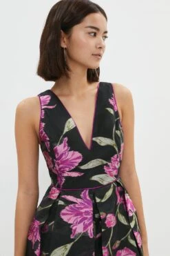 Coast Petite Organza Jacquard Dress -Simply Feminine Shop bcc03942 black xl 1