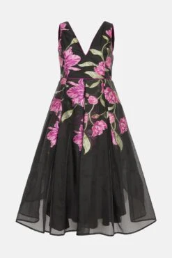 Coast Petite Organza Jacquard Dress -Simply Feminine Shop bcc03942 black xl 3