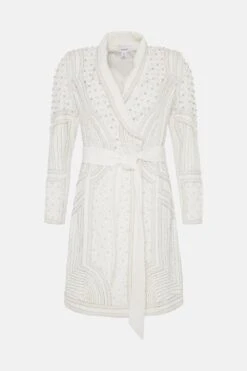 Coast Premium Embellished Tux Dress​ -Simply Feminine Shop bcc03948 ivory xl 3