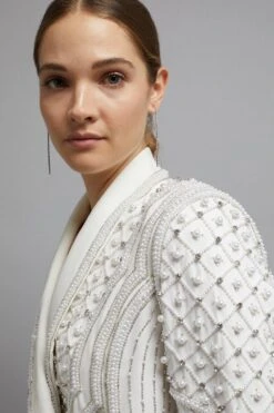 Coast Premium Embellished Tux Dress​ -Simply Feminine Shop bcc03948 ivory xl 5