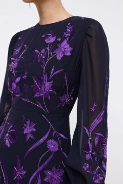 Coast Petite Dahlia Floral Embroidered Dress -Simply Feminine Shop bcc03949 ink xl 5