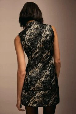 Coast Julie Kuyath Jacquard Mini Dress -Simply Feminine Shop bcc03965 gold xl 2