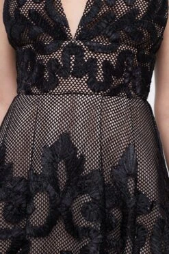 Coast Premium Mini Dress With Ribbon Applique 7 Coast Premium Mini Dress With Ribbon Applique -Simply Feminine Shop bcc03984 black xl 1