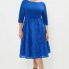 Coast Plus 2 In 1 Embroidered Skirt Midi Dress -Simply Feminine Shop bcc03992 cobalt xl