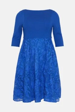 Coast Plus 2 In 1 Embroidered Skirt Midi Dress -Simply Feminine Shop bcc03992 cobalt xl 3