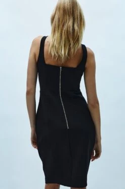 Coast Panelled Bodice Midi Pencil Dress -Simply Feminine Shop bcc04011 black xl 2