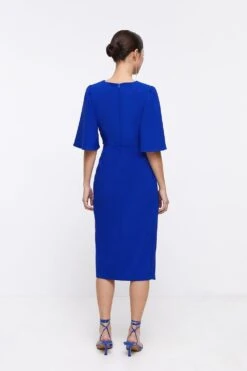 Coast Petite Flare Sleeve Crepe Wrap Pencil Dress 7 Coast Petite Flare Sleeve Crepe Wrap Pencil Dress -Simply Feminine Shop bcc04050 cobalt xl 2