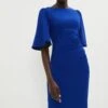 Coast Flare Sleeve Crepe Dress -Simply Feminine Shop bcc04052 cobalt xl