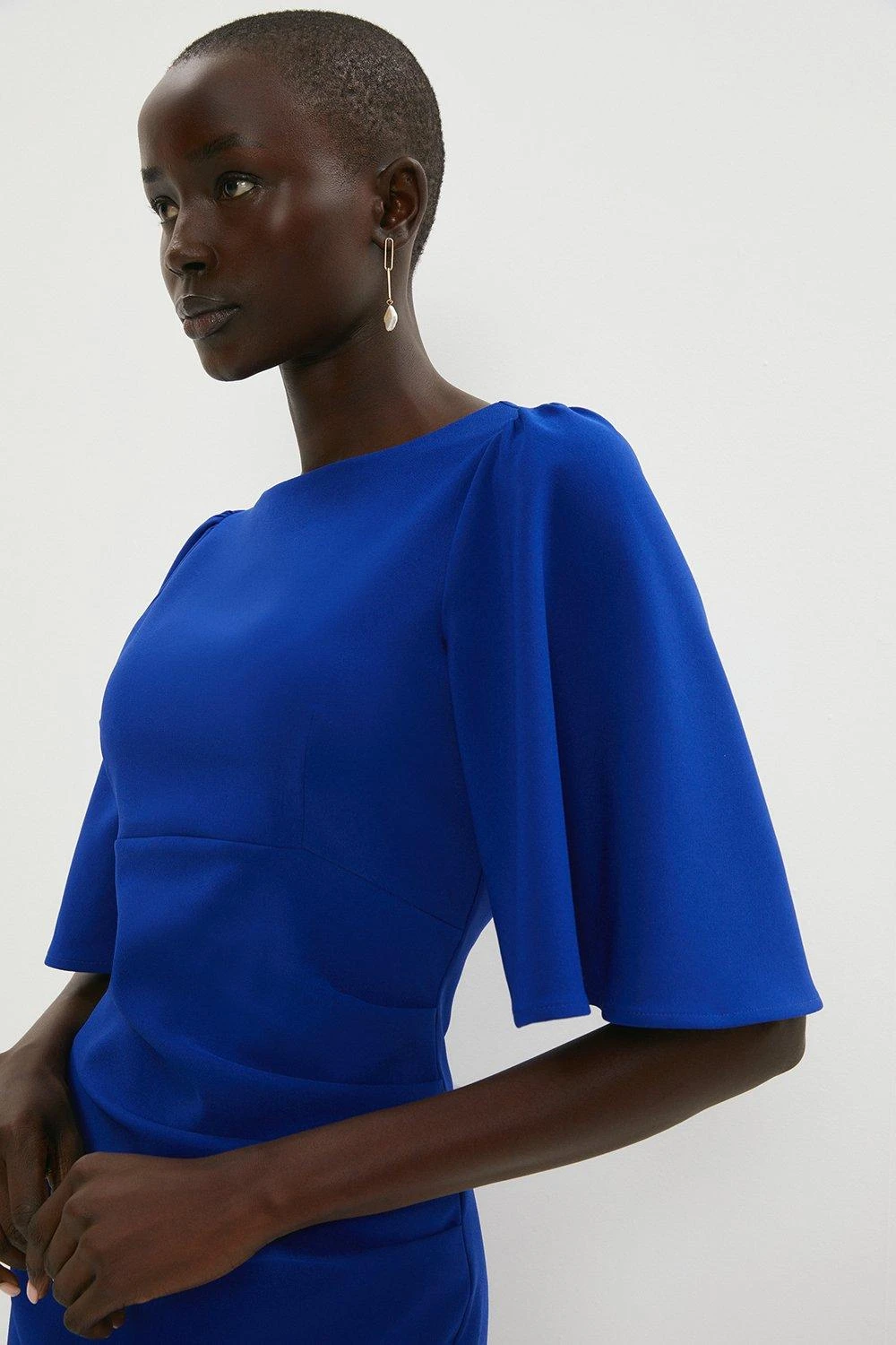 Coast Flare Sleeve Crepe Dress 4 Coast Flare Sleeve Crepe Dress - Image 2